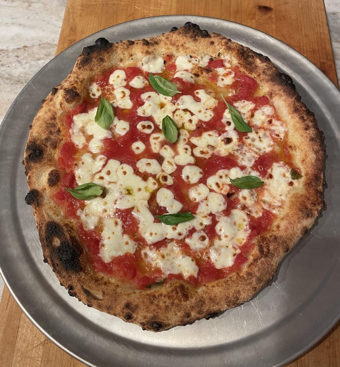 My first sourdough pizza