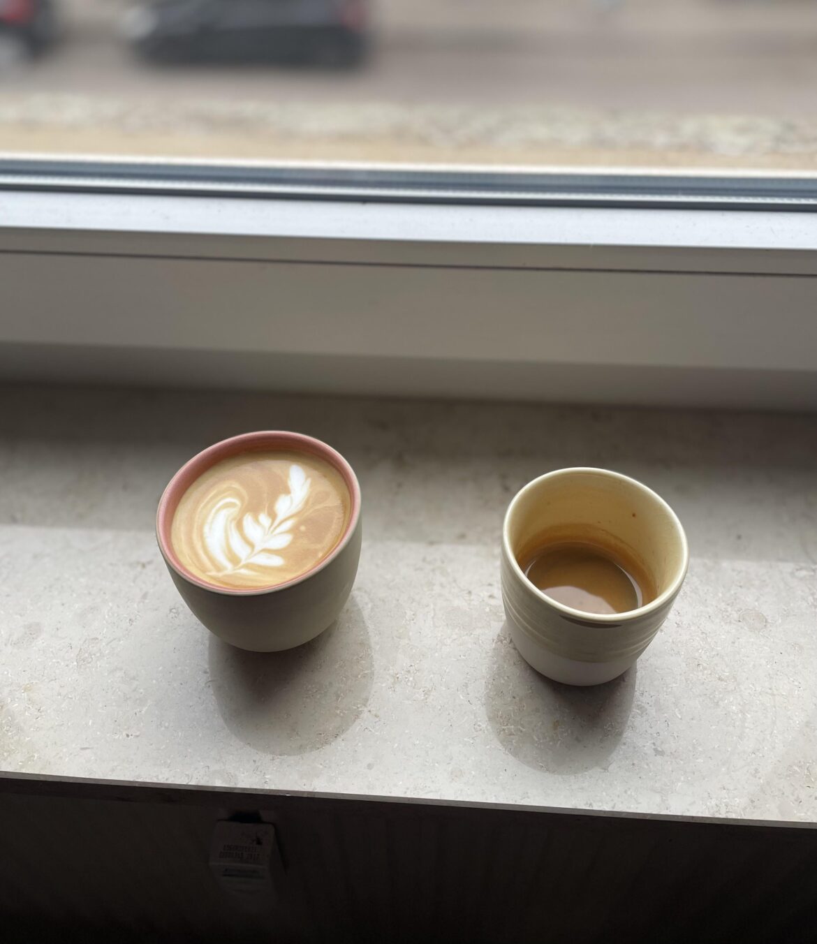 Poured my first latte art