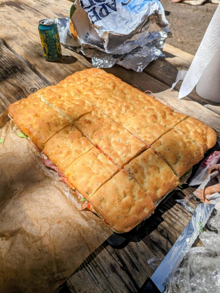 Reminiscing over the giant Italian sandwich I made last summer