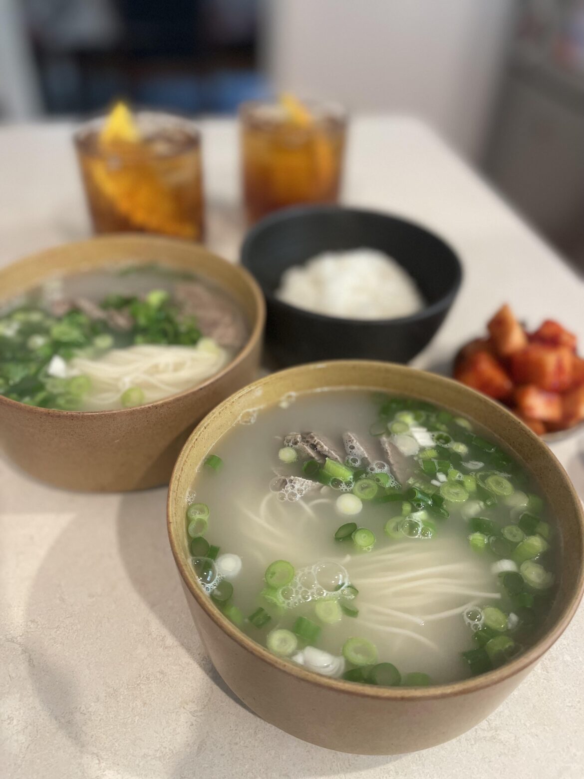 My seolleongtang. Made the broth over two days, a massive effort, worth it!