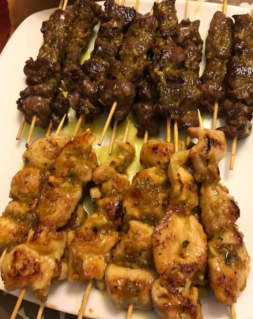 Beef and chicken party platter