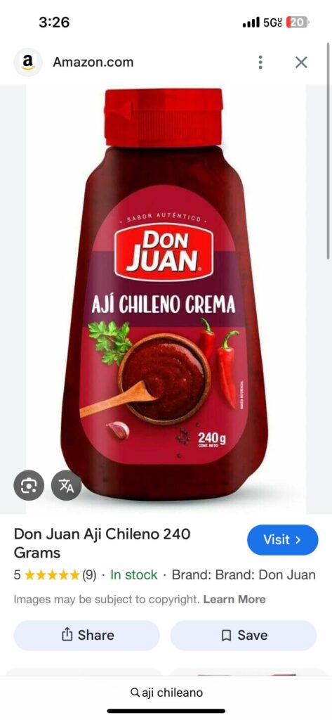 South American grocers that carry aji chileano?