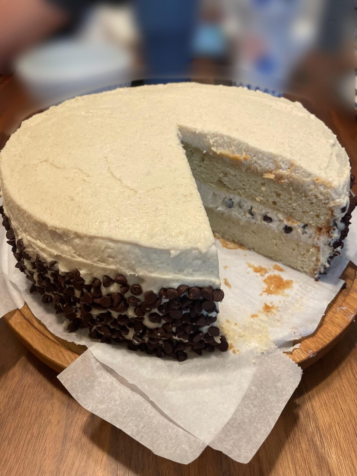 Cannoli cake for my birthday