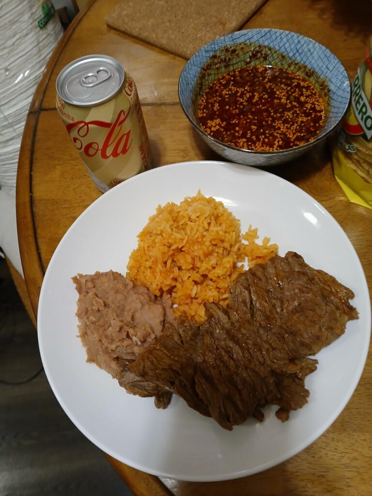 Carne asada plate @ home