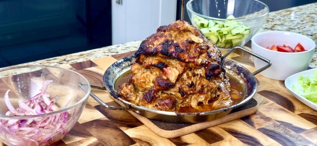 Tried smoked chicken shawarma on my Traeger and it was great