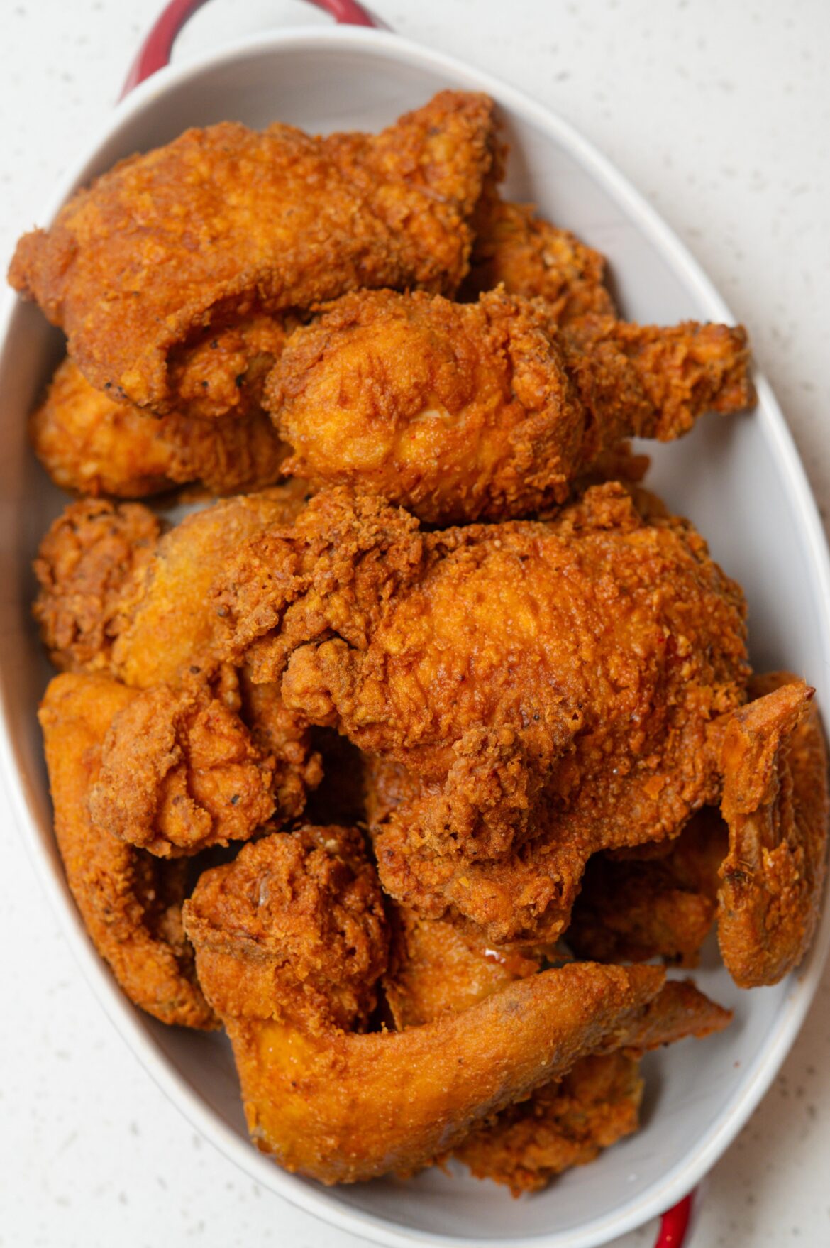 [homemade] spicy dill pickle fried chicken