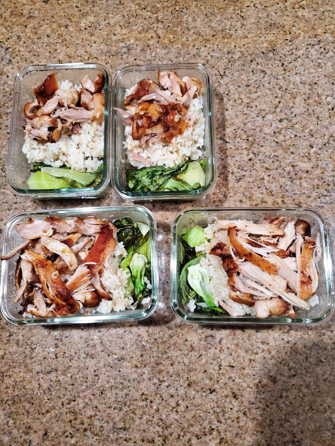 Roasted Chicken & Bok Choy Bowls