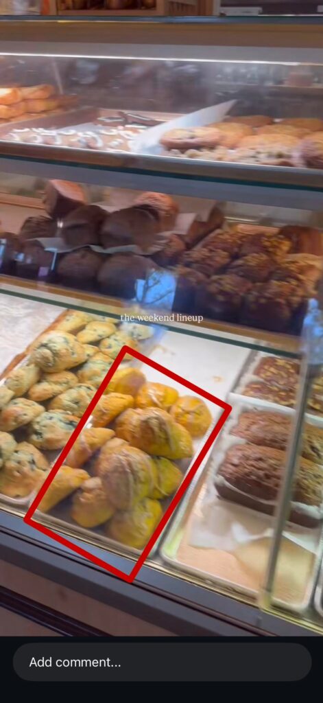 How many calories are in this lemon scone from la boulangerie in fresno