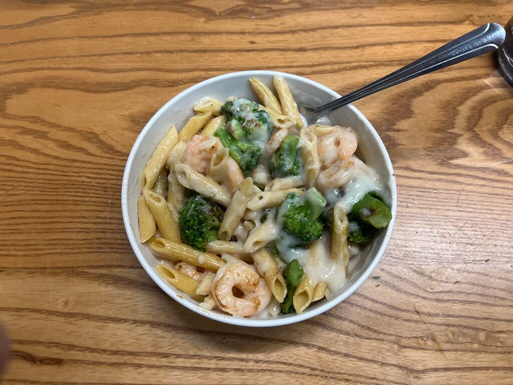 Calorie estimate on my college dining hall lunch