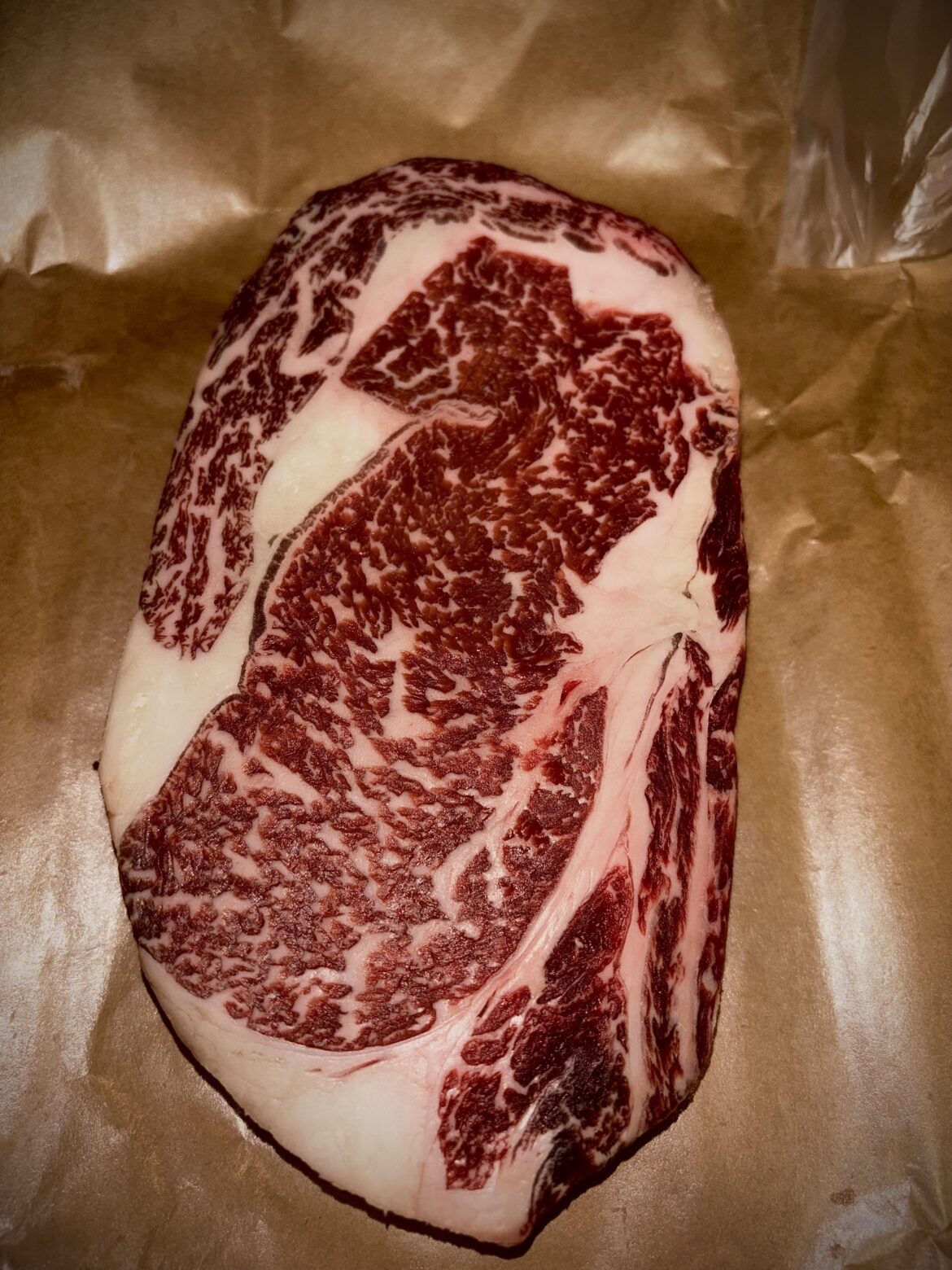 Yall ever get a steak so pretty you get nervous to cook it