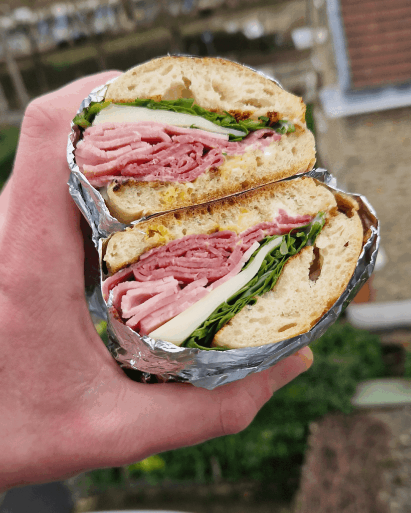 Not enough pastrami not enough ham why not both (last time I've got blasted for too much greens)