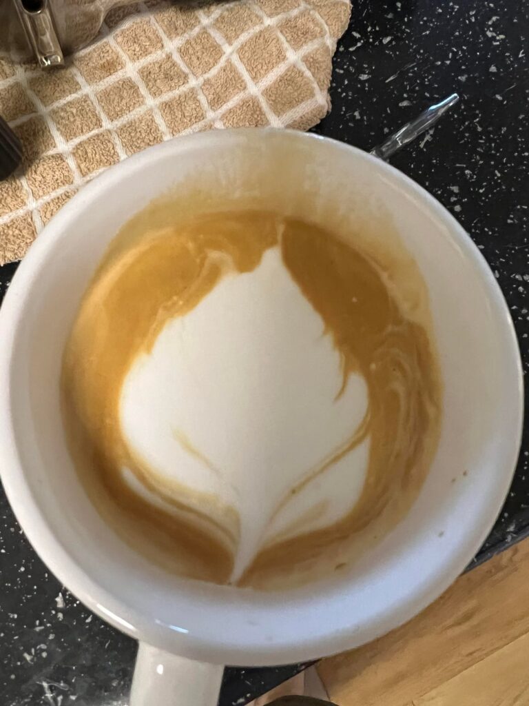 Latte art - 1 year progression