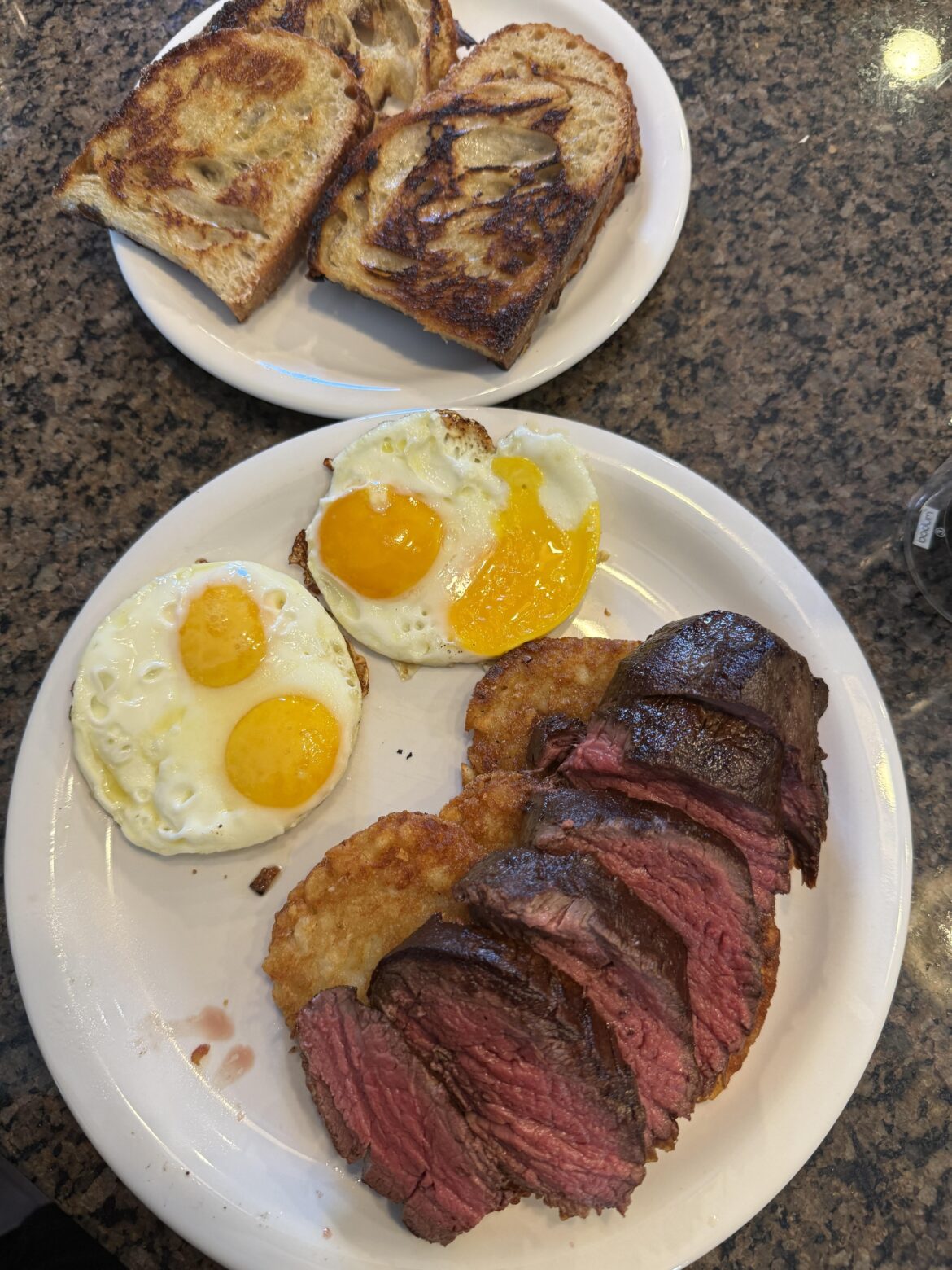 Steak. Eggs. Football
