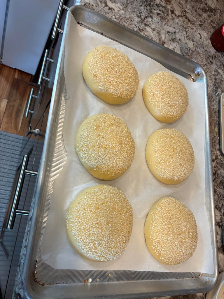 Made my 1st ever brioche burger buns today
