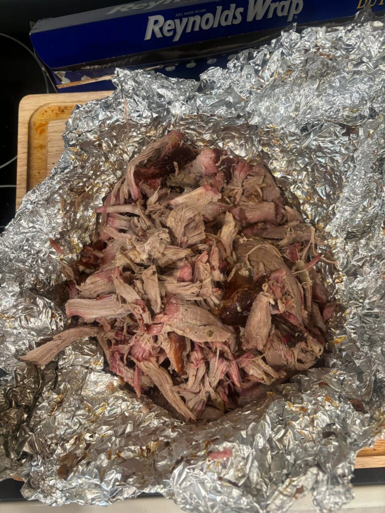 First smoked pork butt I do!