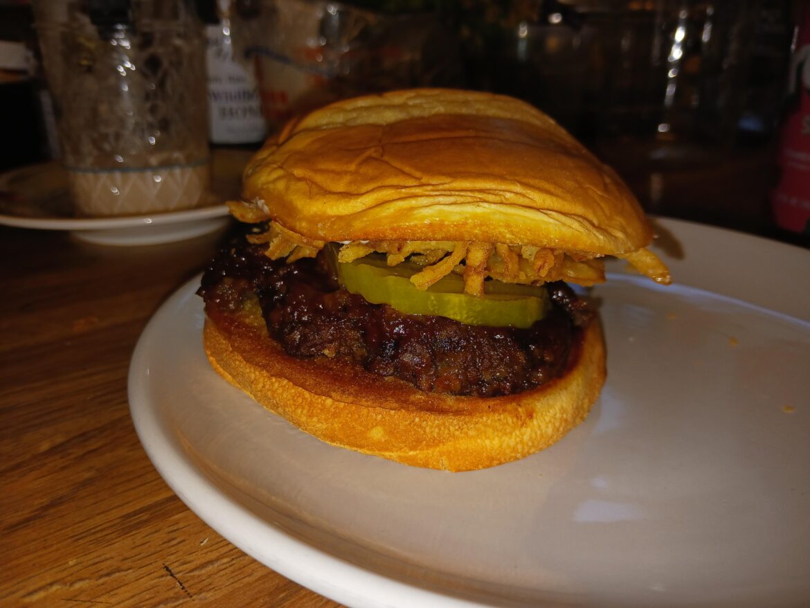 Baked "barbecue" burger