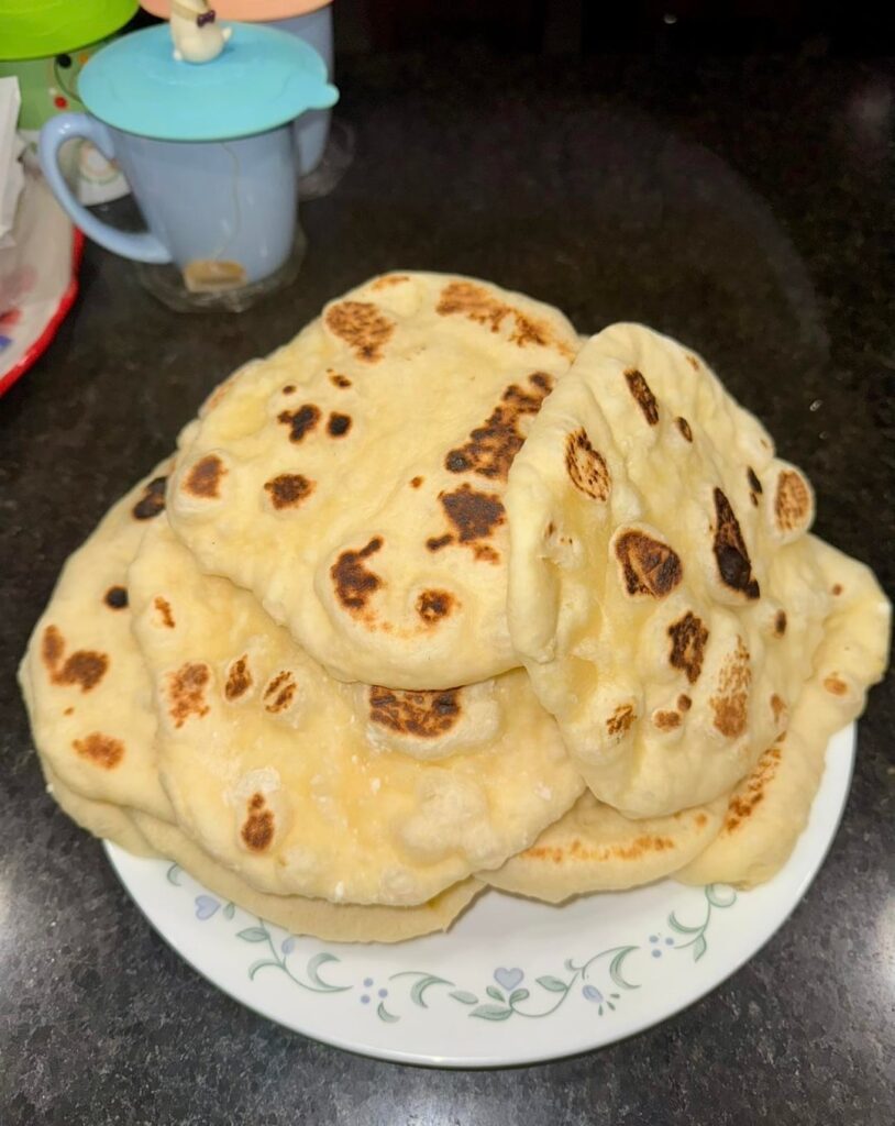 made Naan bread, now who can make me some butter chicken? 😅