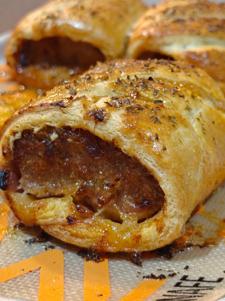 Homemade sausage rolls