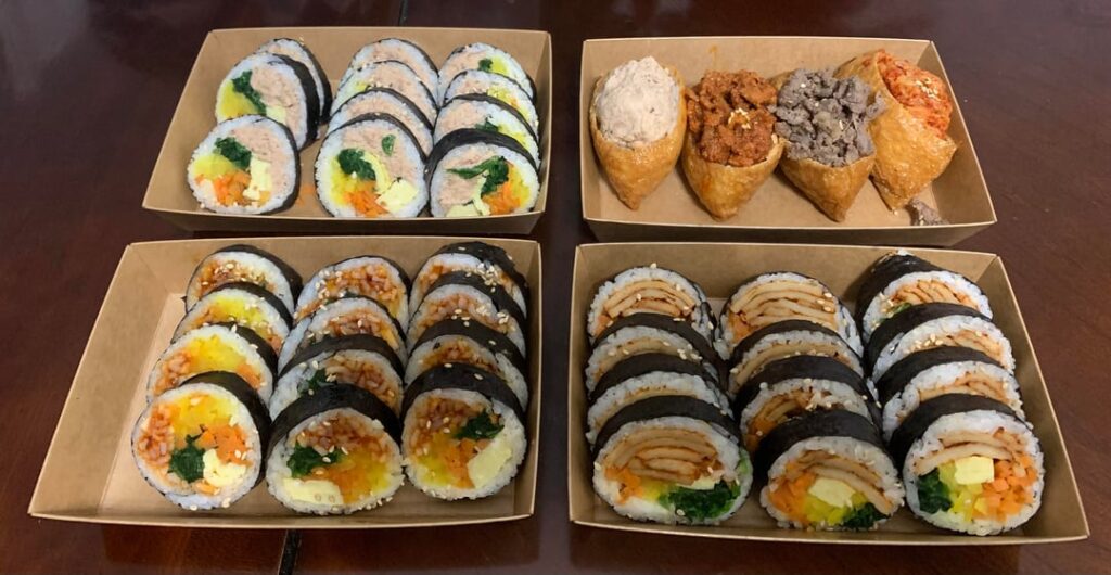 Kimbap and Yubuchobap