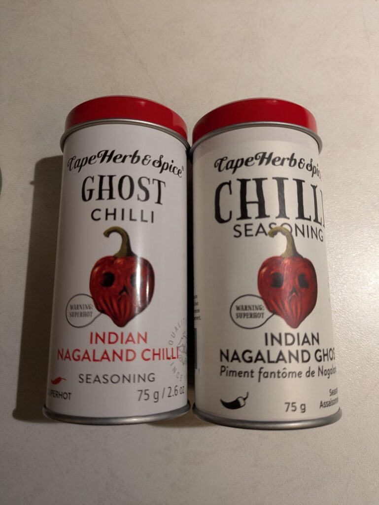Cape herb & spice Ghost Chilli recipe change?