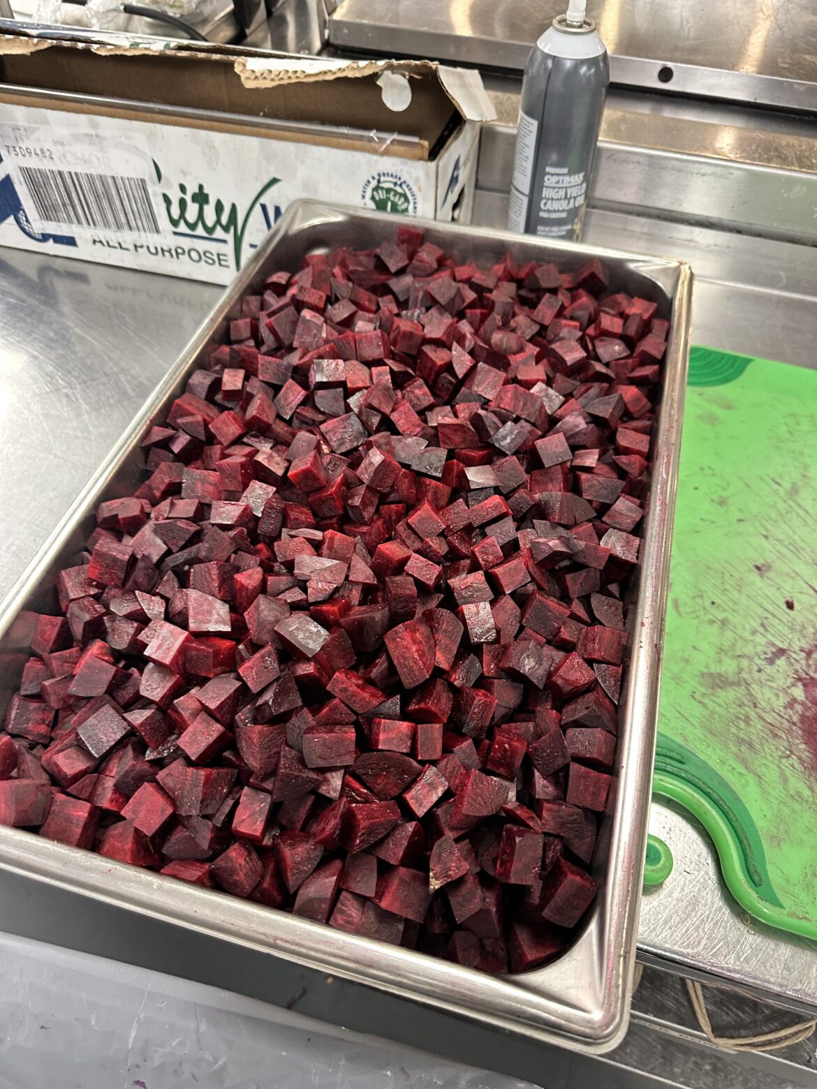 One case of beets later....