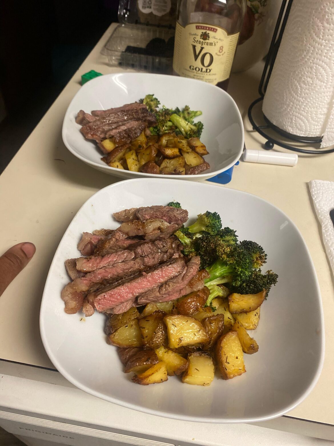 Steak and potatoes