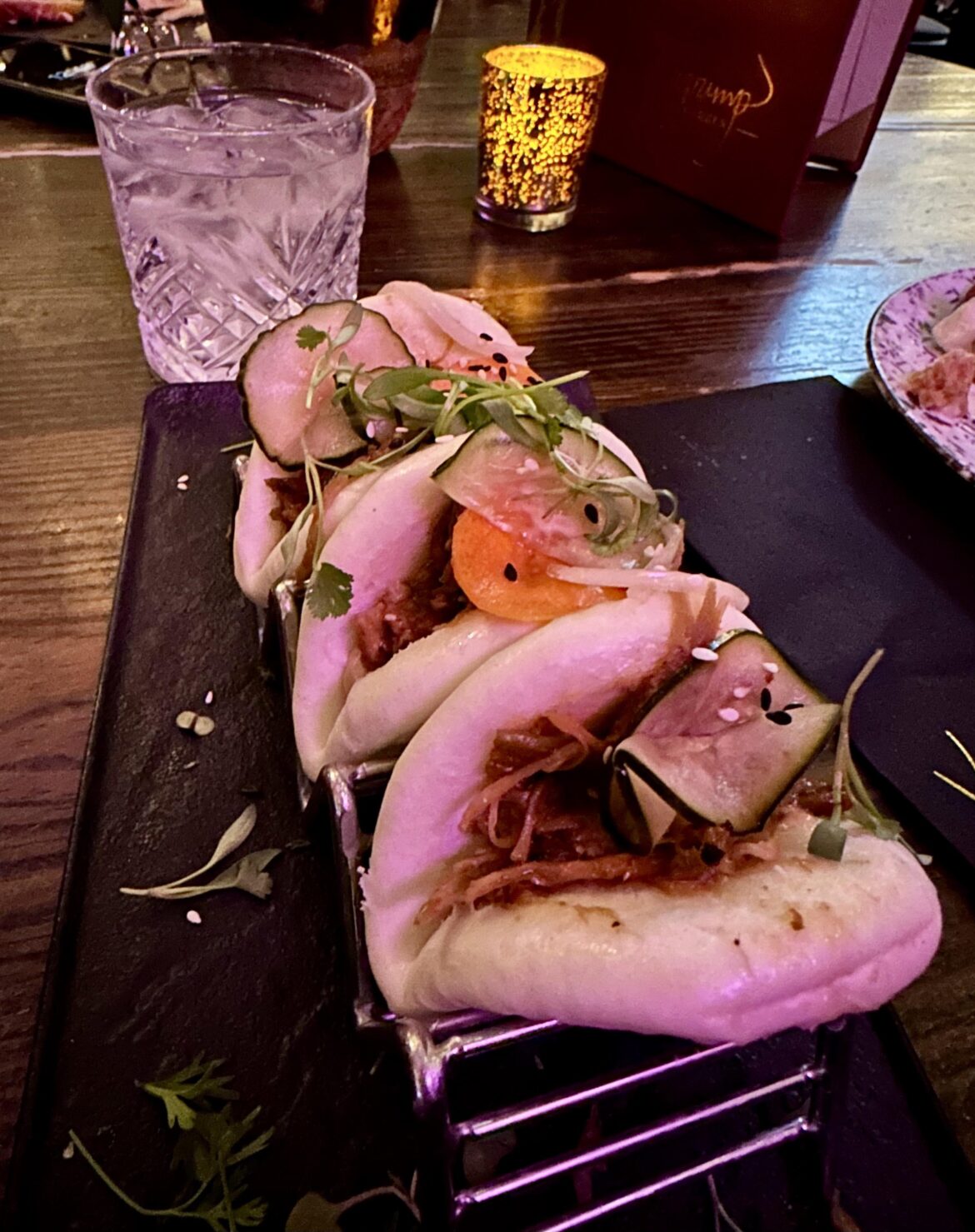 Fusion Bao Buns from a Cocktail Garden in Vegas