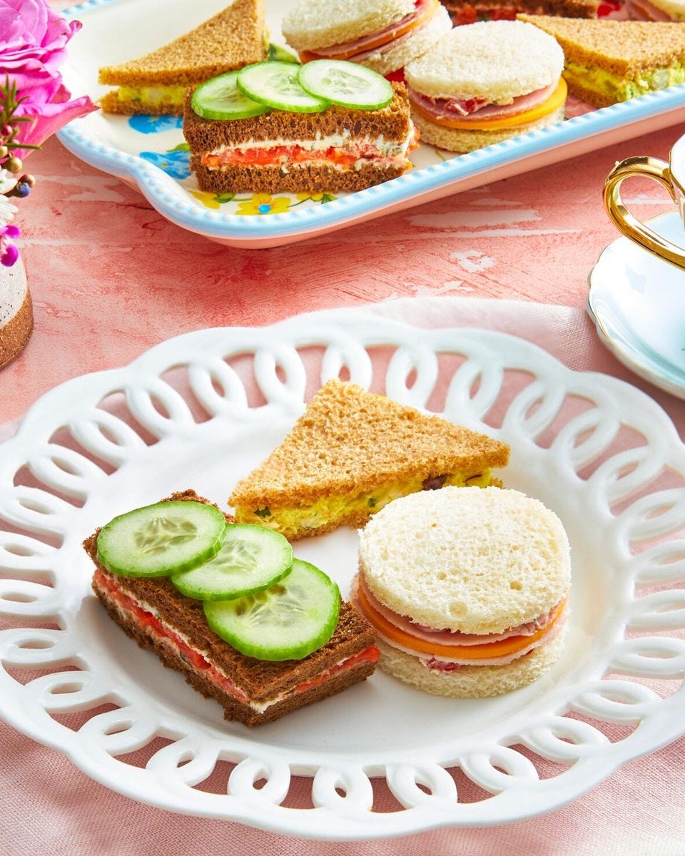 school lunches tea sandwiches