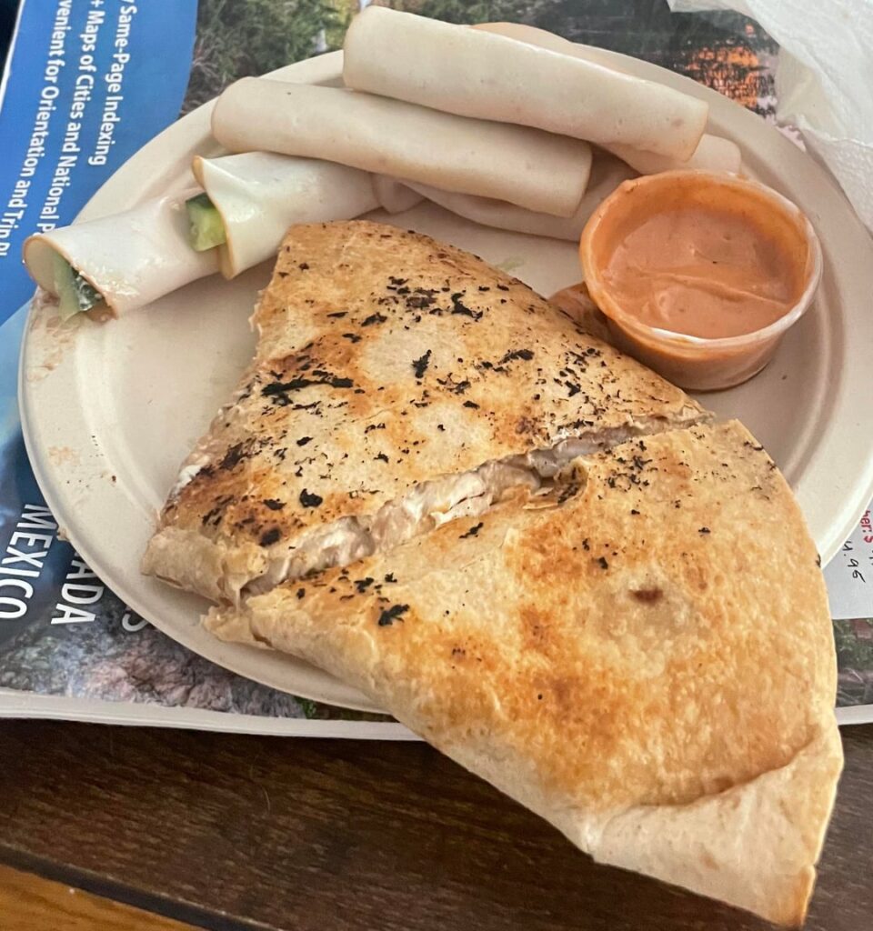 crab rangoon quesadilla