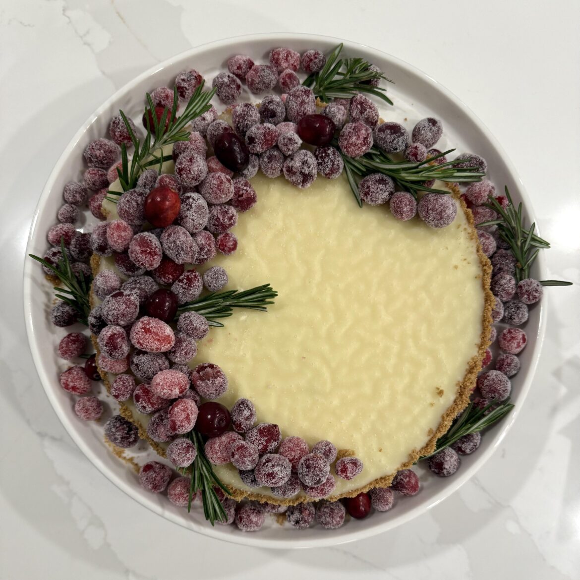 White Chocolate, Cranberry Tart