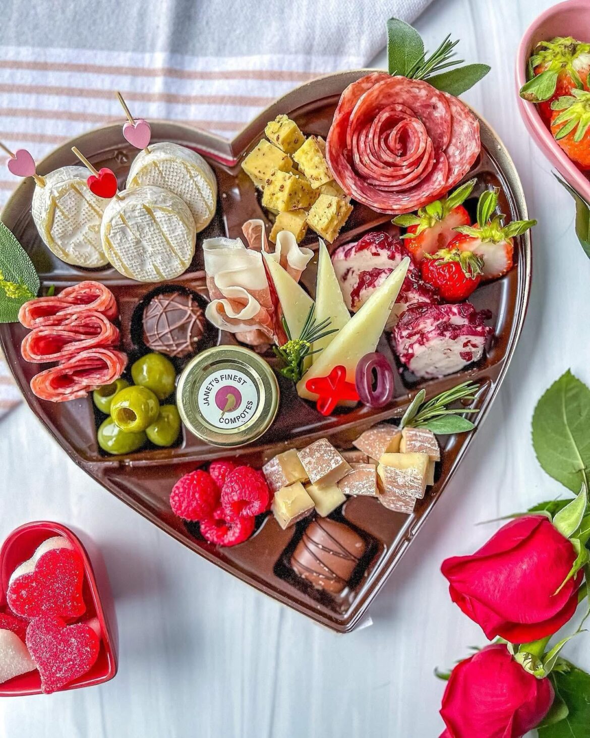 Repurposing a box of chocolates into a charcuterie board/box 🥰🩷