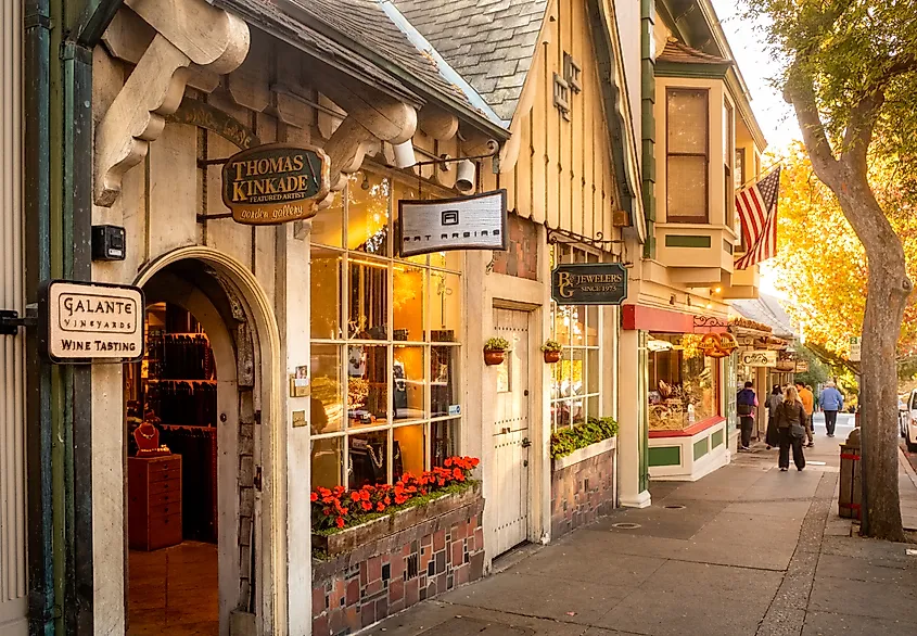 Shops and businesses in Carmel-by-the-Sea.