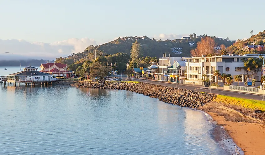 Paihia is the main tourist town in the Bay of Islands in New Zealand.