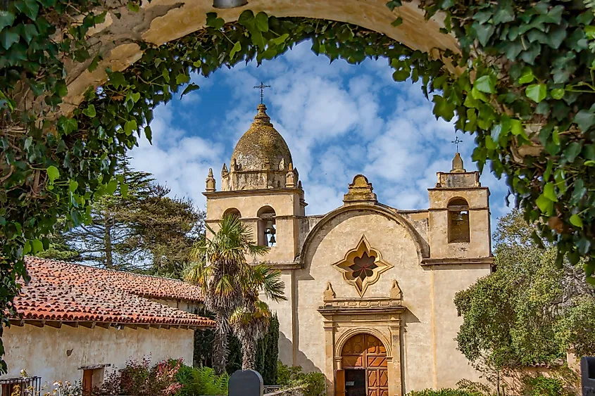 The Mission de San Carlos Borromeo de Carmelo in Carmel-by-the-Sea, California.