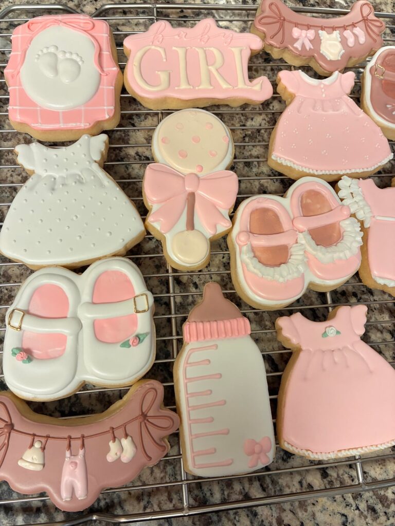 More baby shower cookies!