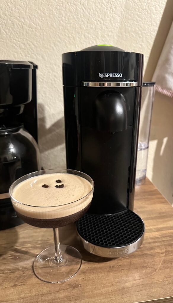 The best Christmas present! My first nespresso machine & first creation