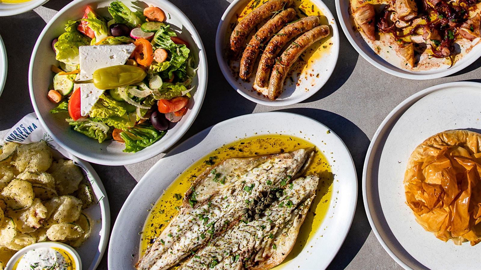  A selection of Greek dishes from Andros Taverna