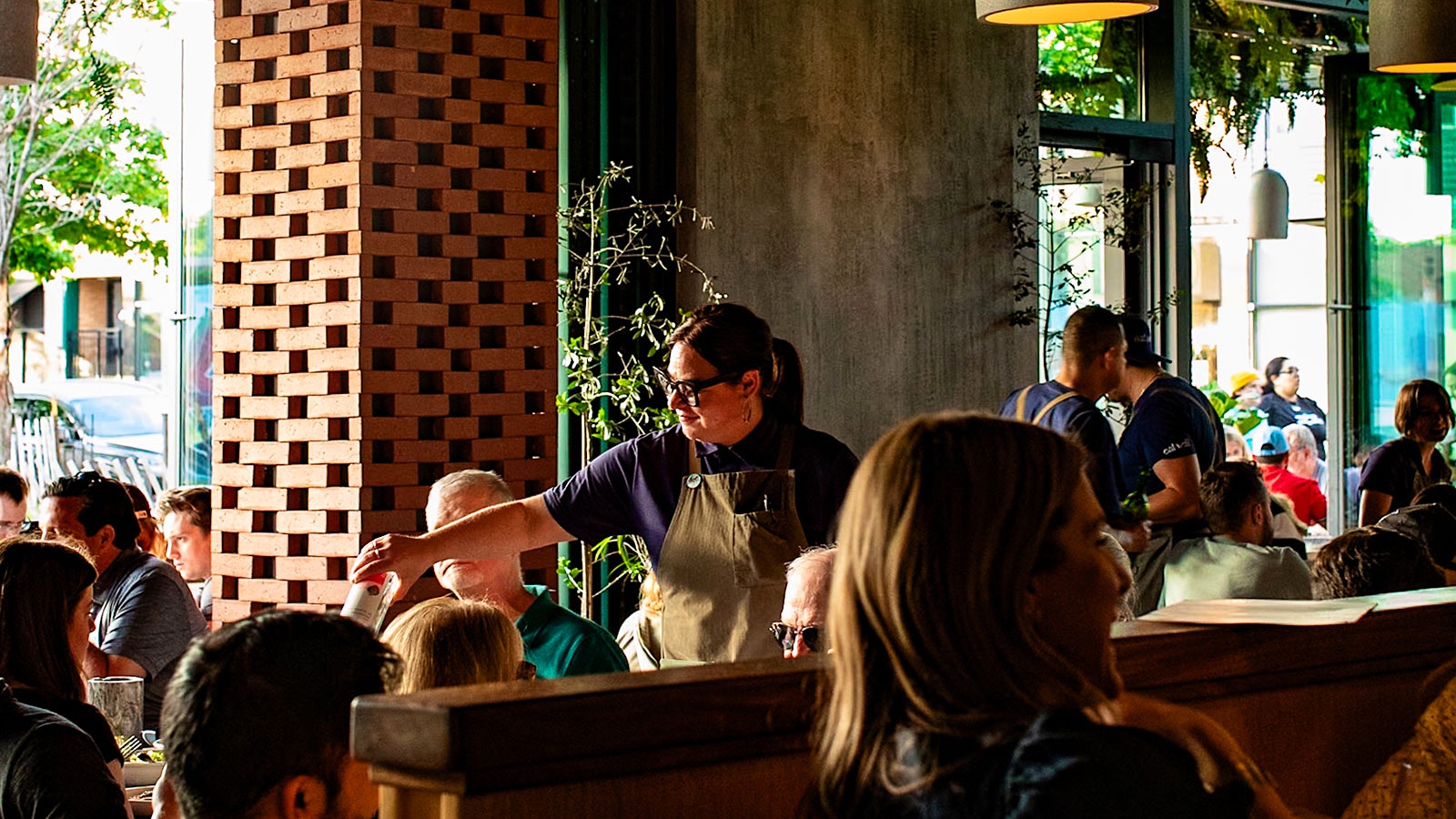  Guests in the dining room of Andros Taverna