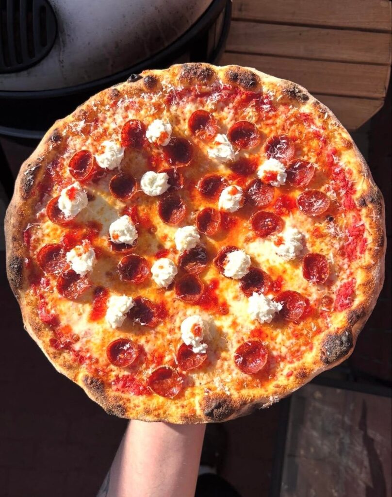 Beautiful pepperoni pizza