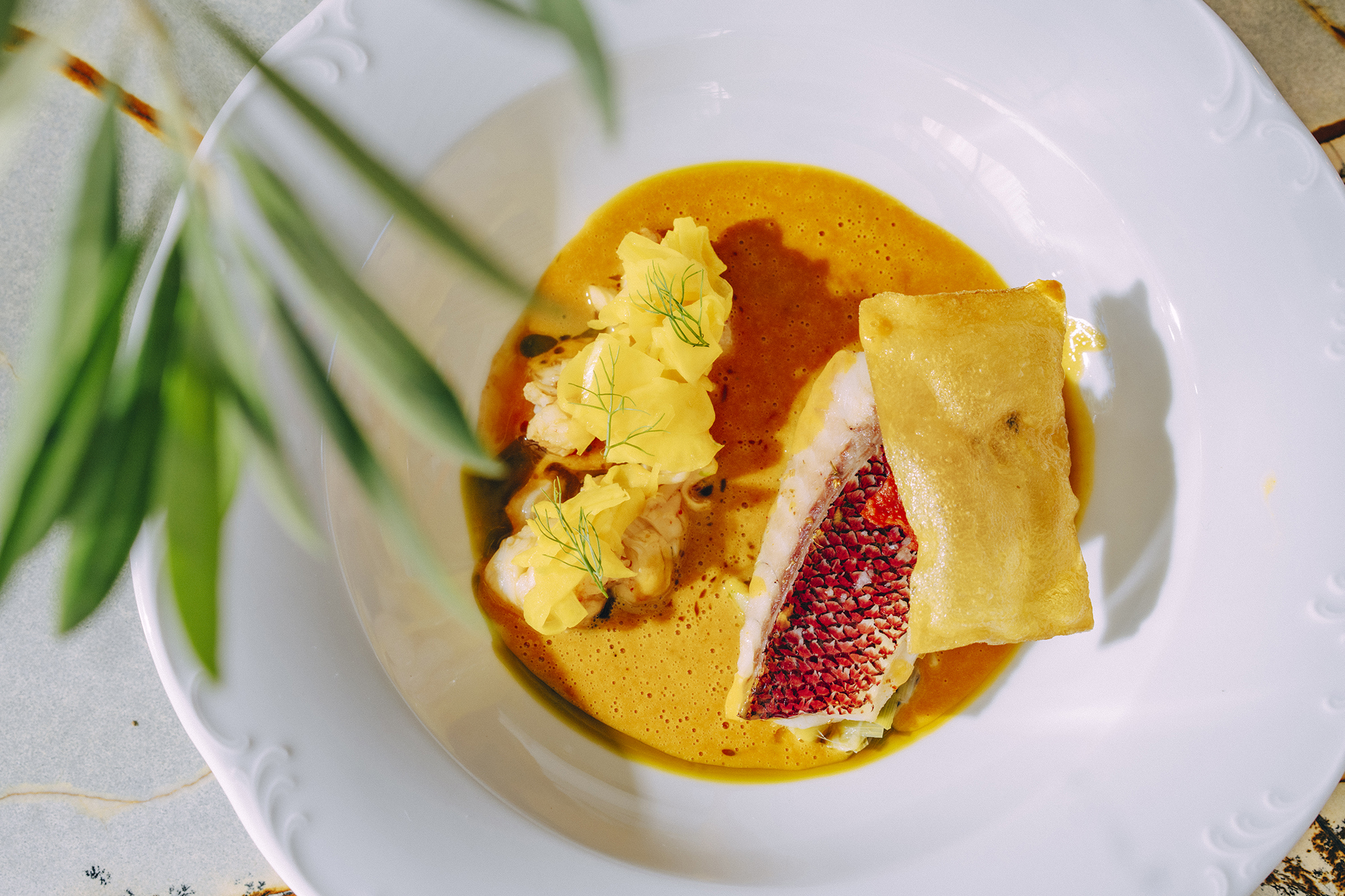 San Diego âBouillabaisse,â a bourride-style fish dish on the dinner...