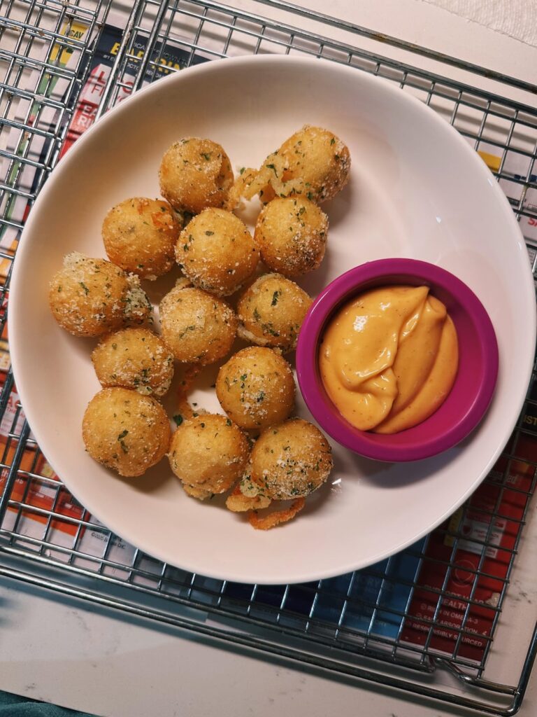 starting off the new year strong with these fried potato balls