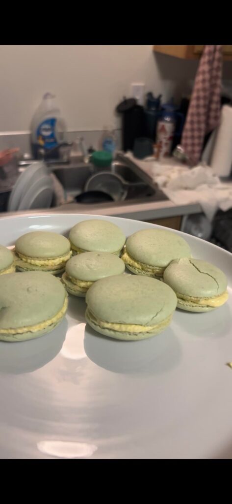 So I tried making macaroons for the first time today