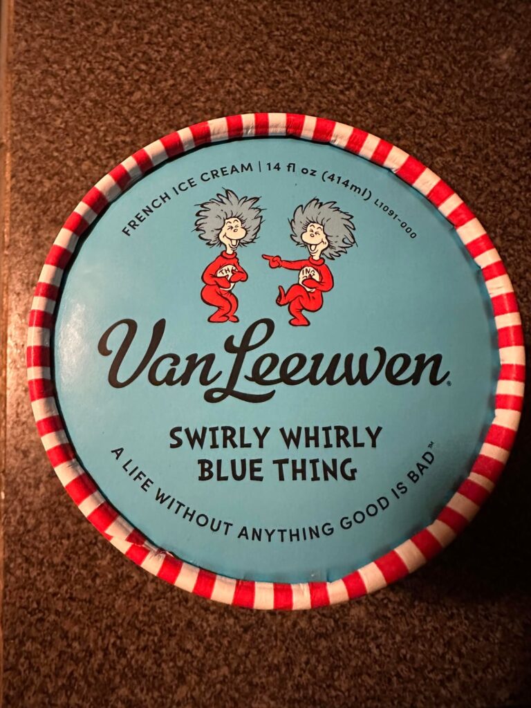 Van Leeuwen x Dr Seuss Swirly Whirly Blue Thing