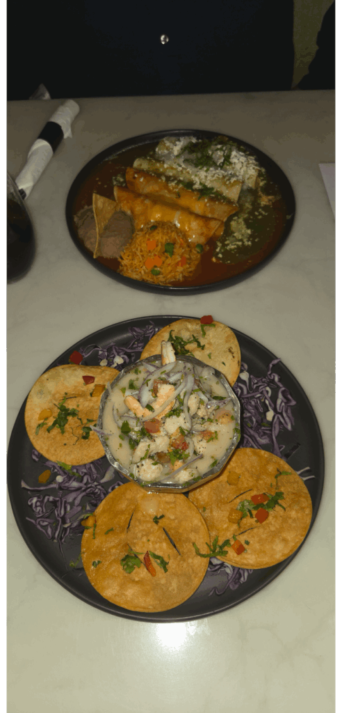 Mexican restaurant dinner