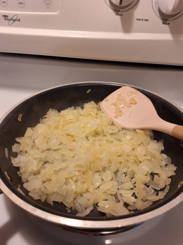 You got me. I made an onion and goat cheese tart.
