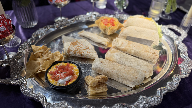 The new Luxe Value menu items on a platter