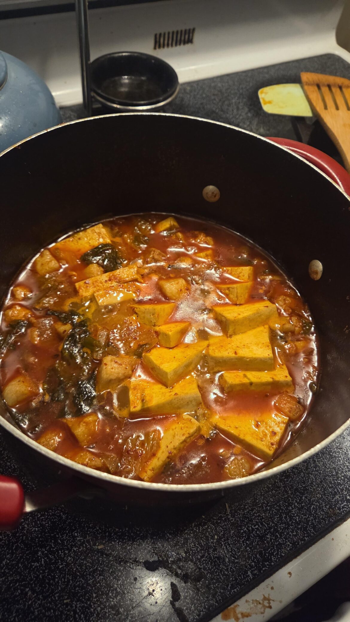First kimchi jjigae of the new year