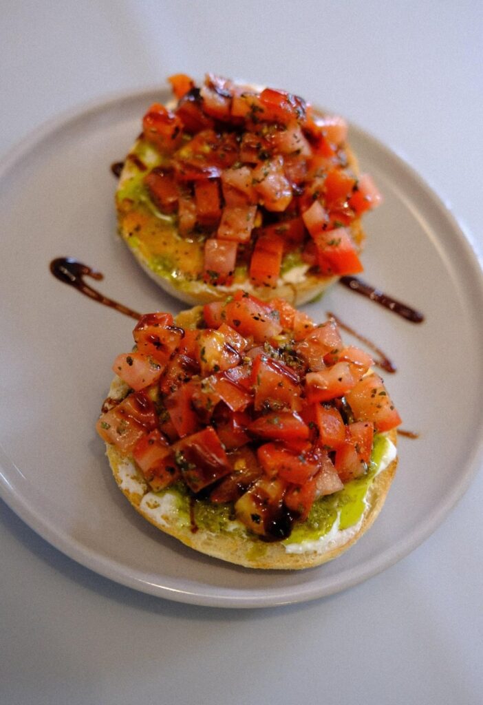 Breakfast Tomato 'Bruschetta'