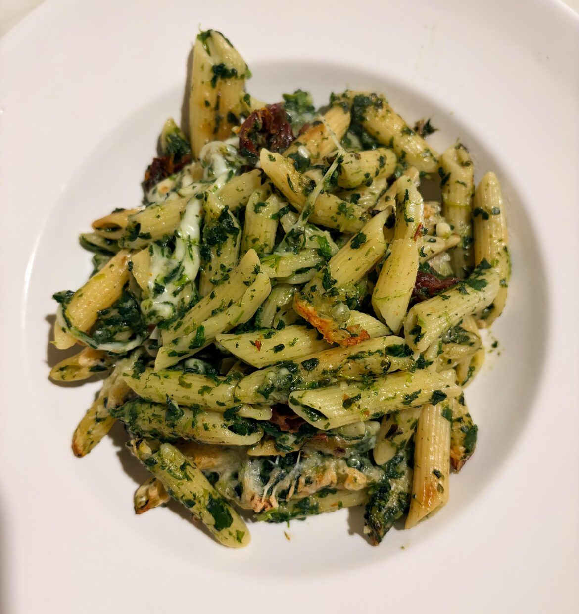 Penne pasta for dinner