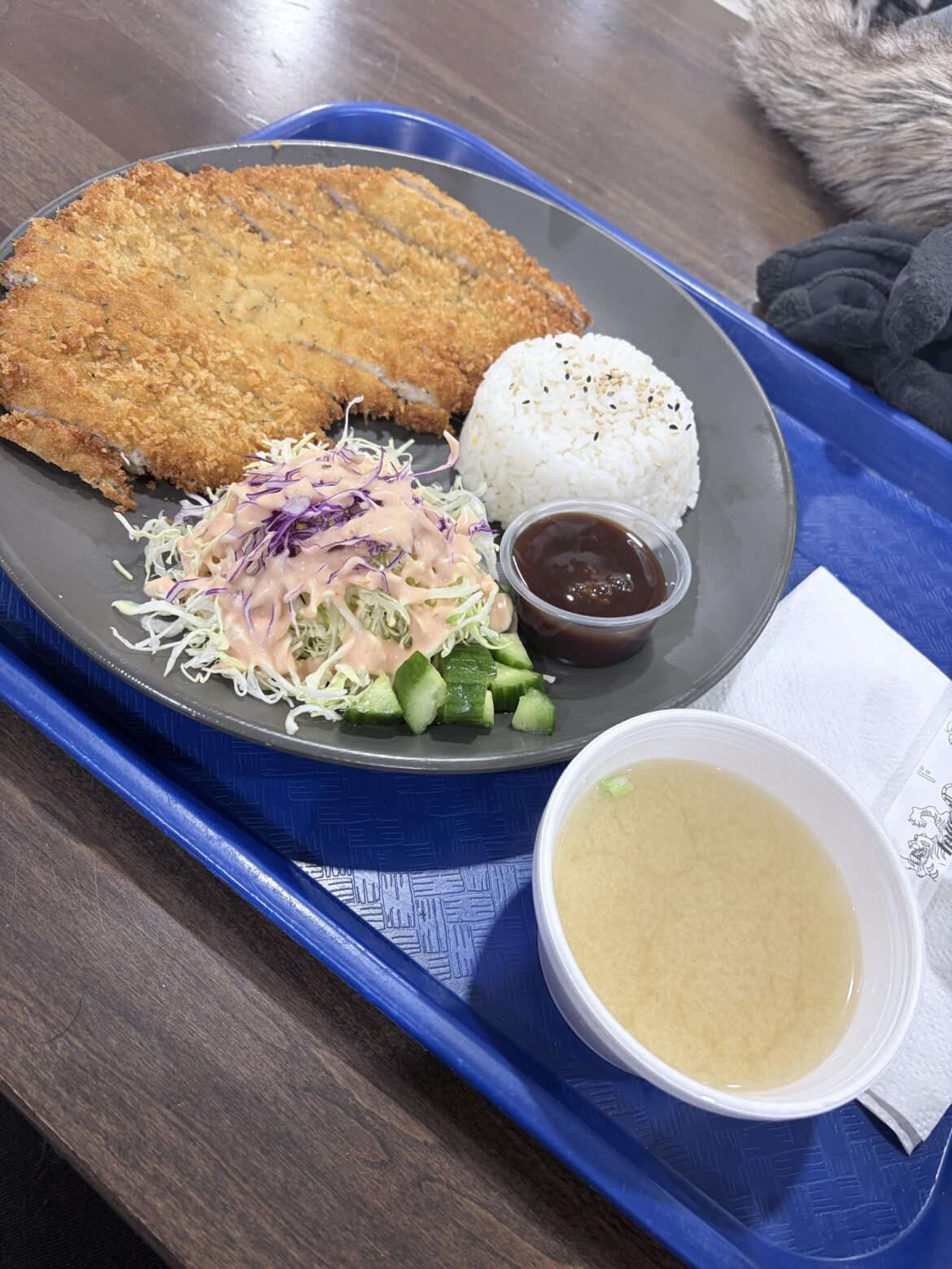 Found myself out in the burbs. My favorite comfort meal,Tonkatsu and miso ,to warm the body. The Miso Nara inside H-Mart Naperville